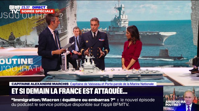 Ukraine: Dès le début du conflit, il a été décidé de changer la mission du porte-avions Charles de Gaulle, explique le porte-parole de la Marine Nationale