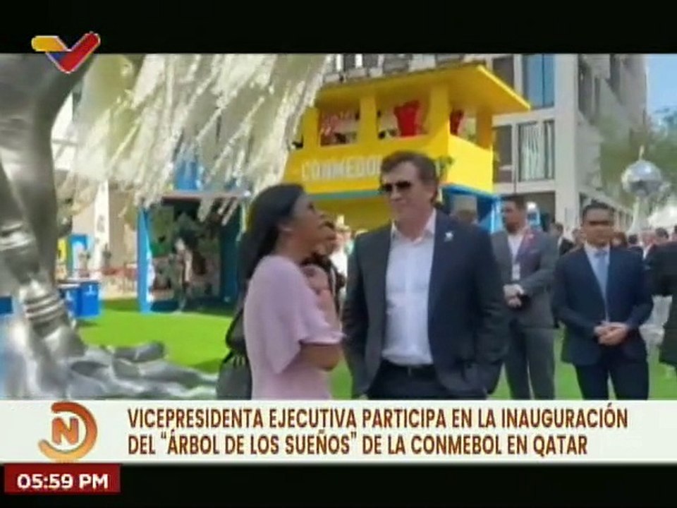 Vicepdta. Delcy Rodríguez participa en la apertura del Árbol de los Sueños de la Conmebol en Qatar
