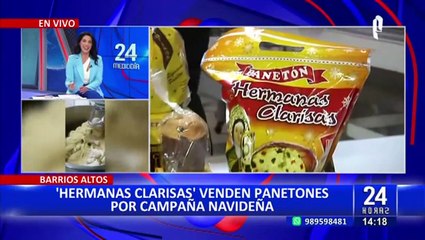 ¡Ricos y baratos!: "Hermanas Clarisas" ofrecen panetones por campaña navideña