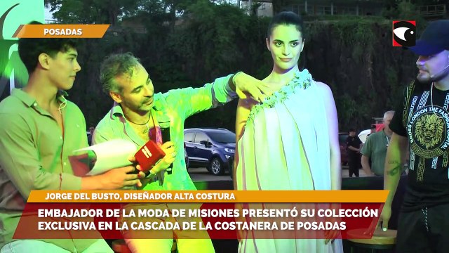 Embajador de la Moda de Misiones presentó su colección exclusiva en la Cascada de la Costanera de Posadas