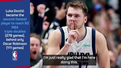 'It feels amazing' - Doncic on his 50th career triple-double