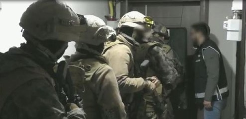 TRABZON'DA SİLAHLI SUÇ ÖRGÜTLERİNE OPERASYON, POLİS KAMERASINDA