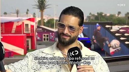 Katar hakkında soru gelince sinirlendi: Maluma röportajı terk etti
