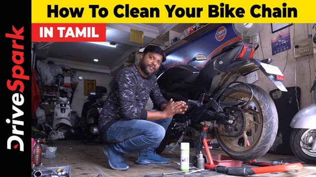 How To Clean Your Bike Chain And Chain Sprocket In TAMIL | Giri Mani | Bike Chain Maintenance