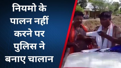 खानपुर- यातायात नियमो की अवहेलना करने वाले चालको के पुलिस ने काटे चालान