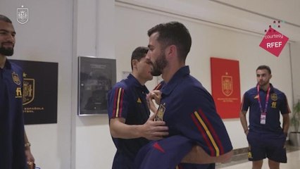Gaya bids farewell to Spain squad after injury heartache