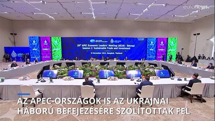 Az APEC-országok is az ukrajnai háború befejezésére szólítottak fel