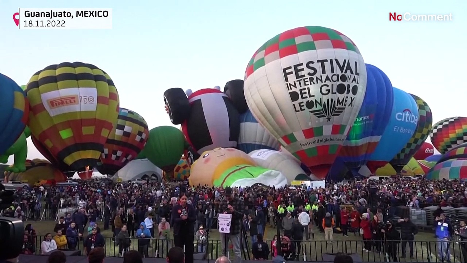 Megkezdődött a leoni hőlégballon fesztivál - video Dailymotion