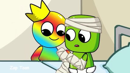 Rainbow Friends Finger Heart - Fancy Refill - BLue x Green - Roblox Rainbow Friends Animation