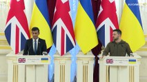 ريشي سوناك يؤكد من كييف مواصلة دعم أوكرانيا 
