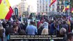 Manifestantes de Vox en Barcelona: "Hay comisarios políticos disfrazados de maestros"