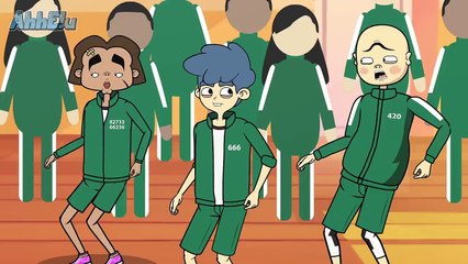 KOMPILASI ANIMASI SQUID GAME PART 1 #AHHELU
