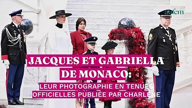 Jacques et Gabriella de Monaco : leur photographie en tenues officielles publiée par Charlene