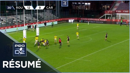PRO D2 - Résumé Rouen Normandie Rugby-US Carcassonne: 19-22 - J11 - Saison 2022/2023