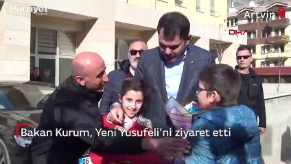 Bakan Kurum, yeni Yusufeli’nde incelemelerde bulundu
