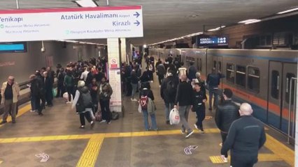 Atatürk Havalimanı Metro Hattı'nda teknik arıza