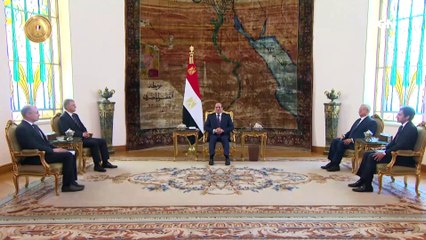 الرئيس عبد الفتاح السيسي يستقبل رئيس الجمعية الوطنية المجرية