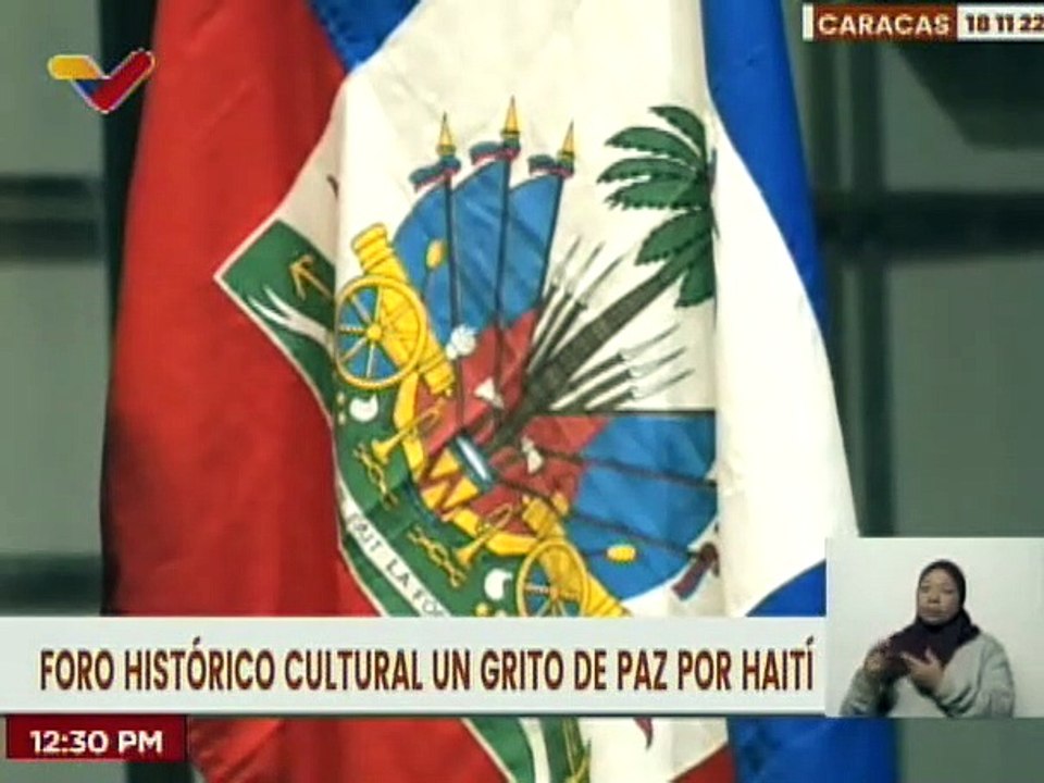 Foro Histórico Cultural "Un grito de paz por Haití" conmemora la Independencia de Haití en Caracas