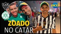 Atleticano sai de MG, vai ao Catar e encontra fã do Raja