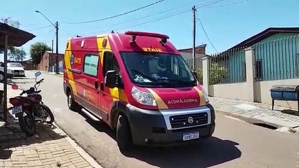 Homem fica ferido após queda de motocicleta no XIV de Novembro
