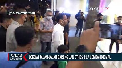 Lepas Rindu dengan Cucu, Jokowi Jalan-Jalan Bareng Jan Ethes dan La Lembah ke Mal