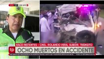 Informe de tránsito accidente carretera Cochabamba - Santa Cruz