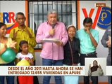 Entregan viviendas en el municipio Rómulo Gallegos en el estado Apure por parte de la GMVV