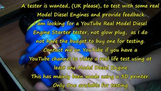 Model Diesel Engine Starter Mk.4. Tester wanted.