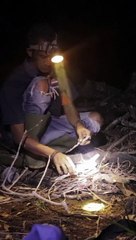 Solo Camping ASMR Makes Fire Ready To Cook