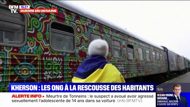 Kherson: 200 passagers en provenance de Kiev de retour à Kherson dans le premier trajet en train effectué depuis le début de la guerre