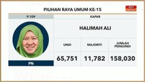 PRU15 | KEPUTUSAN RASMI: Kerusi Parlimen P.109 Kapar & P.069 Parit