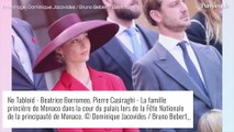 Beatrice Borromeo divine : son fils fait le pitre et lui touche le nez, la famille princière hilare