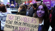 Paris'te kadın cinayetleri protestosu