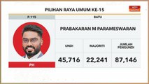 PRU15 | KEPUTUSAN RASMI: Kerusi Parlimen P.075 Bagan Datuk & P.115 Batu