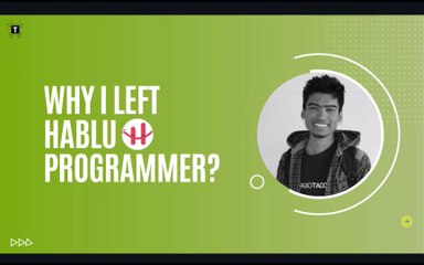 Wht I Left Hablu Programmer?