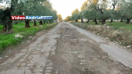 Andria: buche enormi in via Vecchia Barletta, gli agricoltori: "situazione peggiora, qui si rischiano incidenti" - video