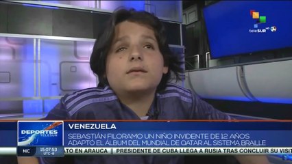 Venezuela: Niño invidente adaptó álbum mundialista a código braille