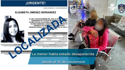 Sana y salva, hallan a Elizabeth Jiménez en central de autobuses de Pachuca, Hidalgo