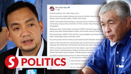 GE15: Zahid should resign, says Johor MB