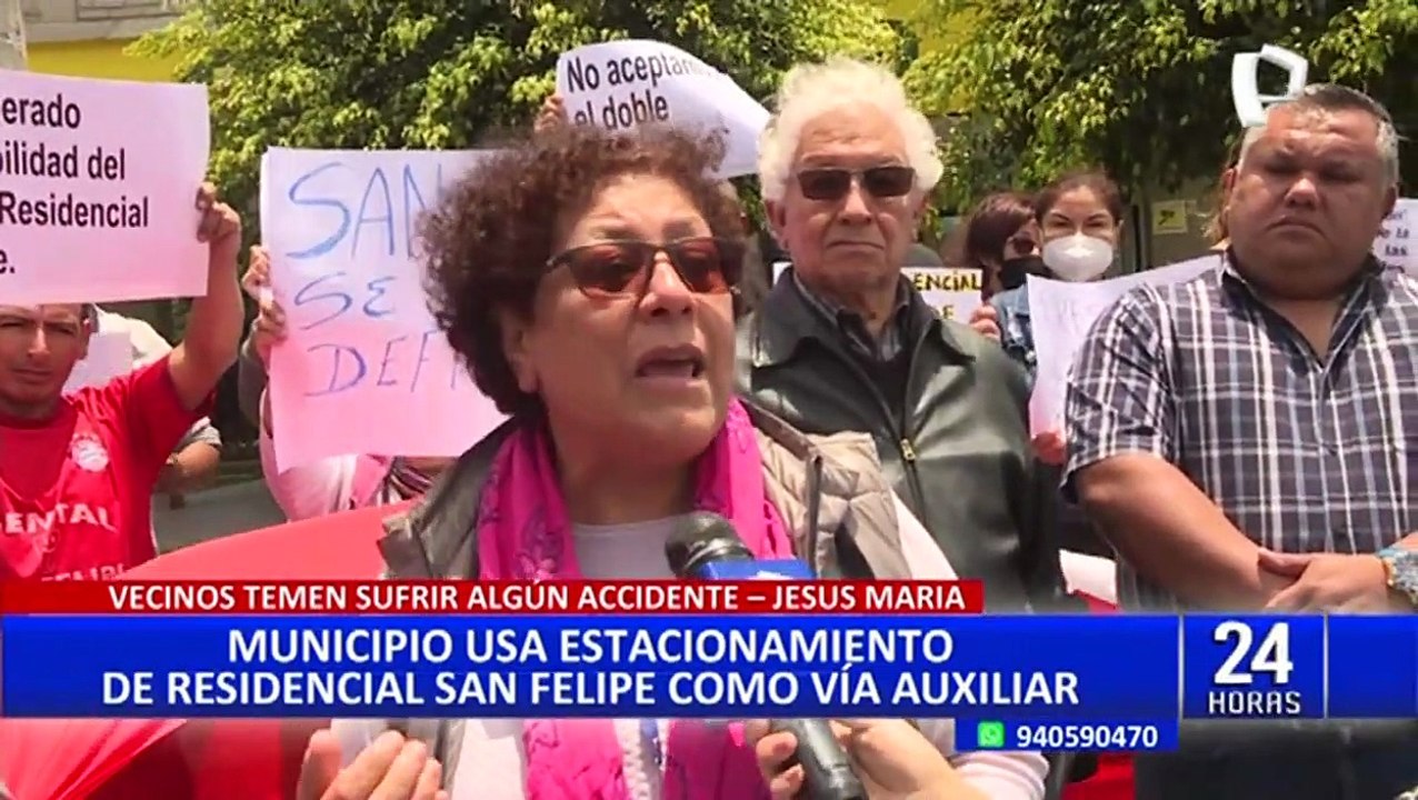 Jesús María: Denuncian que municipio utiliza estacionamiento de Residencial San Felipe como vía auxiliar