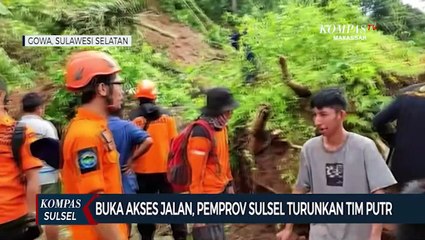 Pemprov Sulsel Turungkan Tim Dinas PUTR Buka Akses Jalan Malino