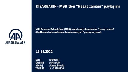 MSB'den "Hesap zamanı" paylaşımı