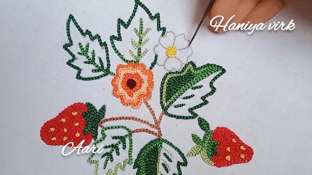 #aari pillow cover with chain stitch cushion covers ideas