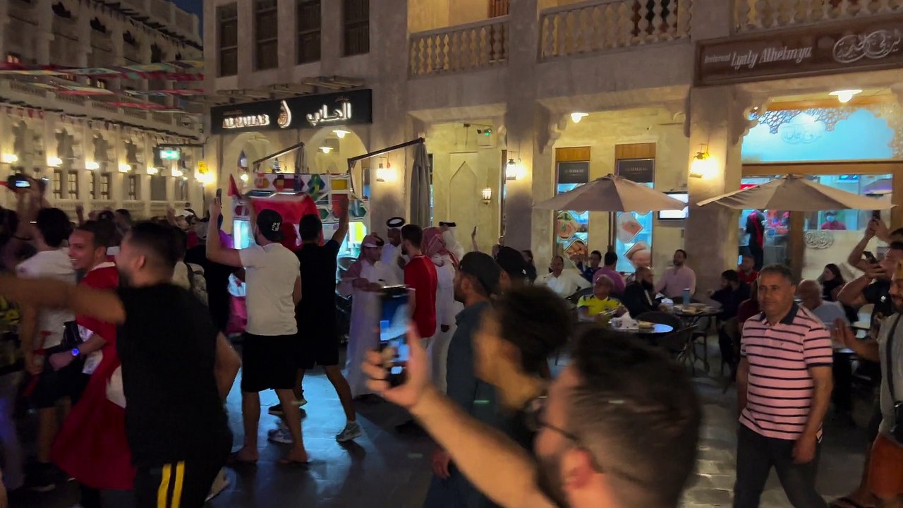 Watch Tunisian Fans in Souq Waqif