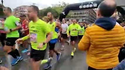 Palermo, la partenza della maratona