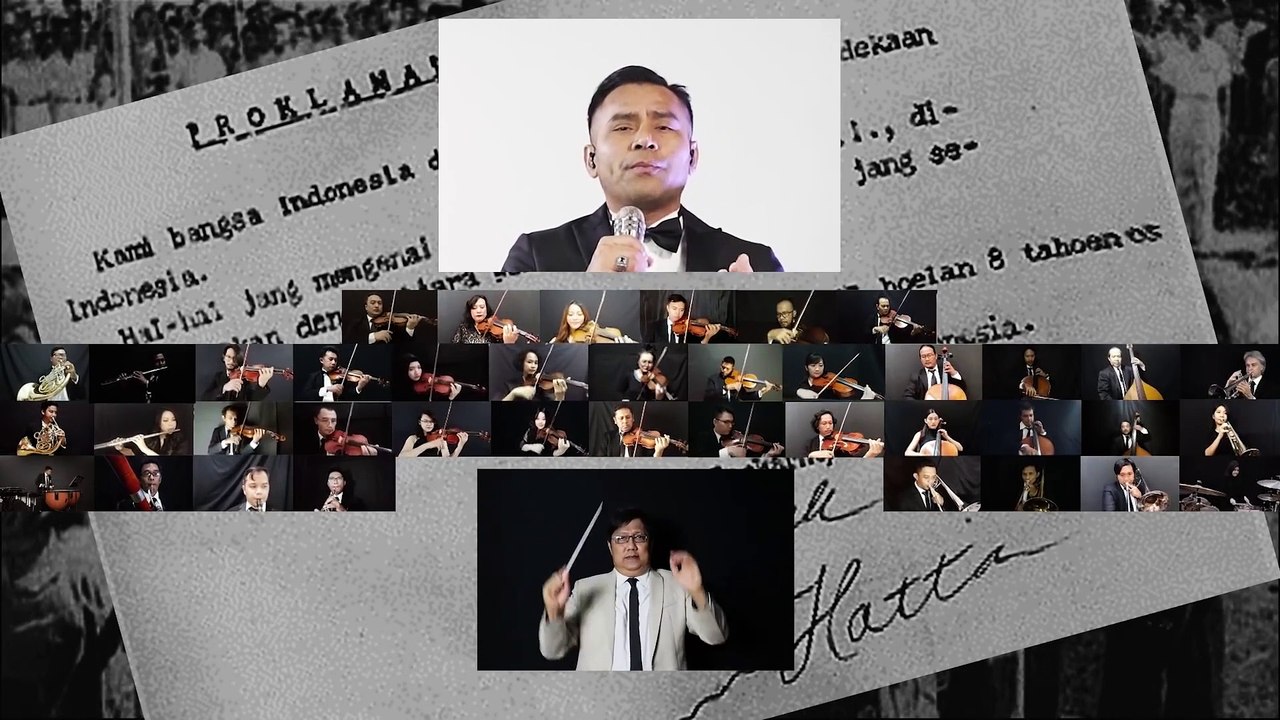 Indonesia Raya Isyana Andmesh Judika Sara Fajira Erwin Gutawa Virtual Collaboration Orchestra