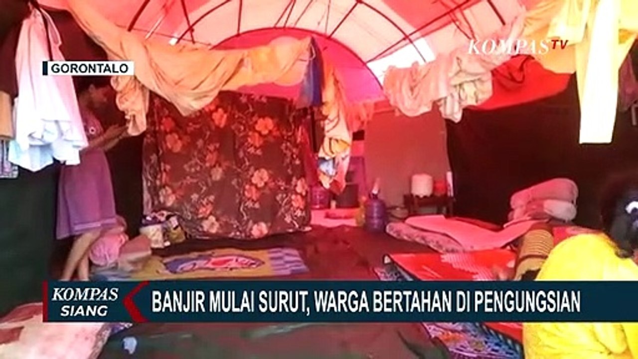 Khawatir Adanya Banjir Susulan, Puluhan Korban Luapan Danau Limboto Pilih Bertahan di Pengungsian!