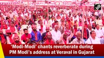 ‘Modi-Modi’ chants reverberate during PM Modi’s address at Veraval in Gujarat