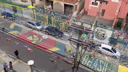 Los brasileños, con su mejor ánimo ante el arranque de la Copa del Mundo