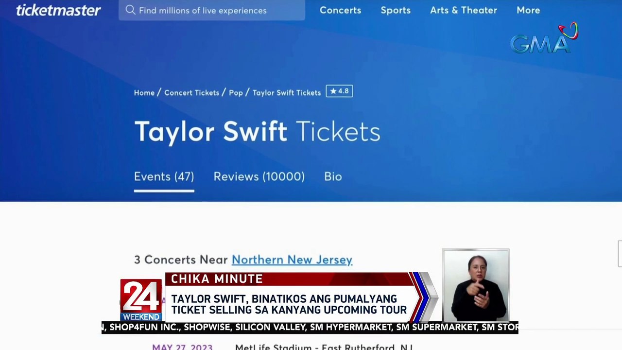 Taylor Swift, binatikos ang pumalyang ticket-selling sa kanyang upcoming tour | 24 Oras Weekend